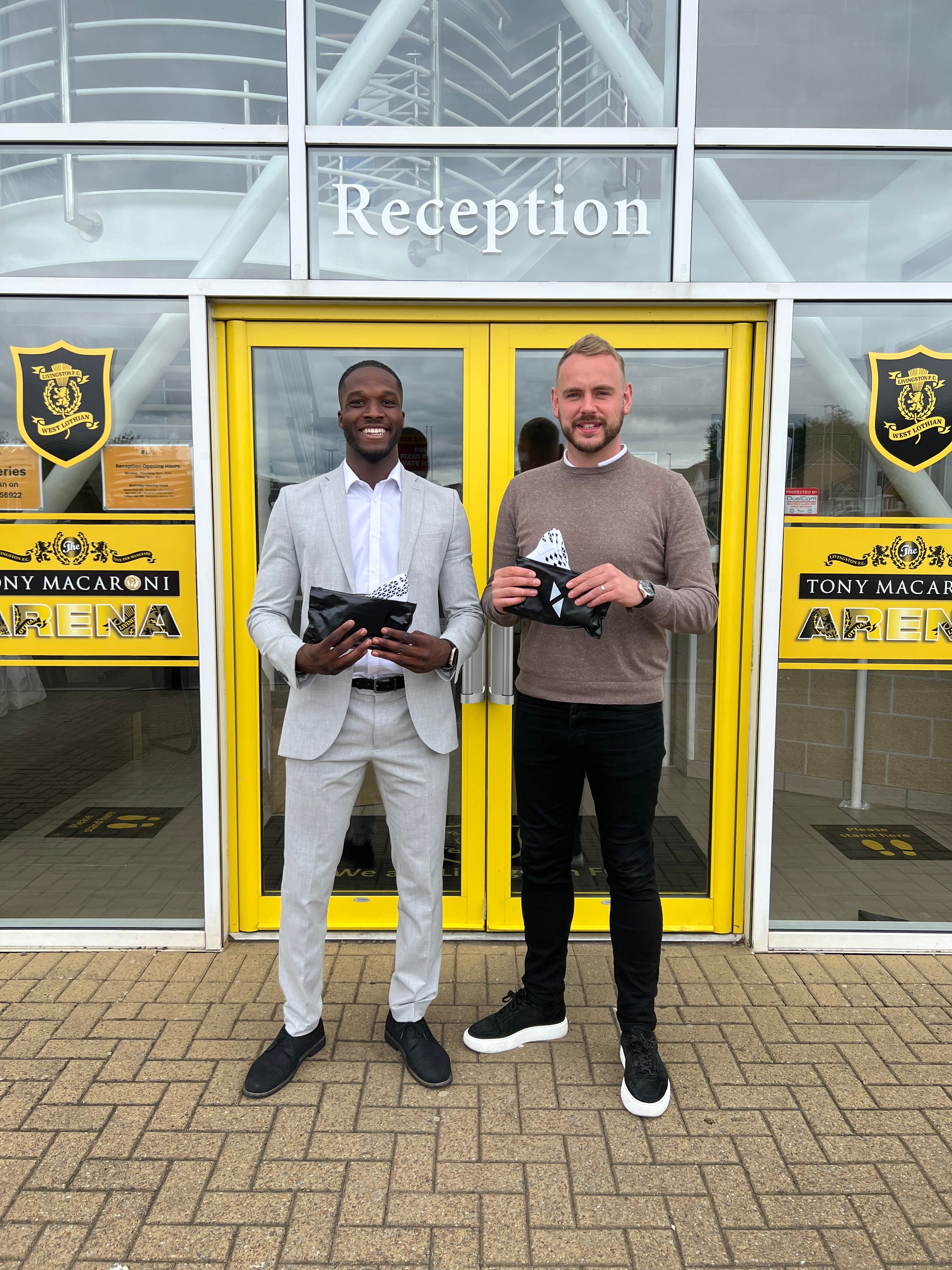 GRPZ Sports Football Grip Sock Livingston FC Grip Sock Dave Black